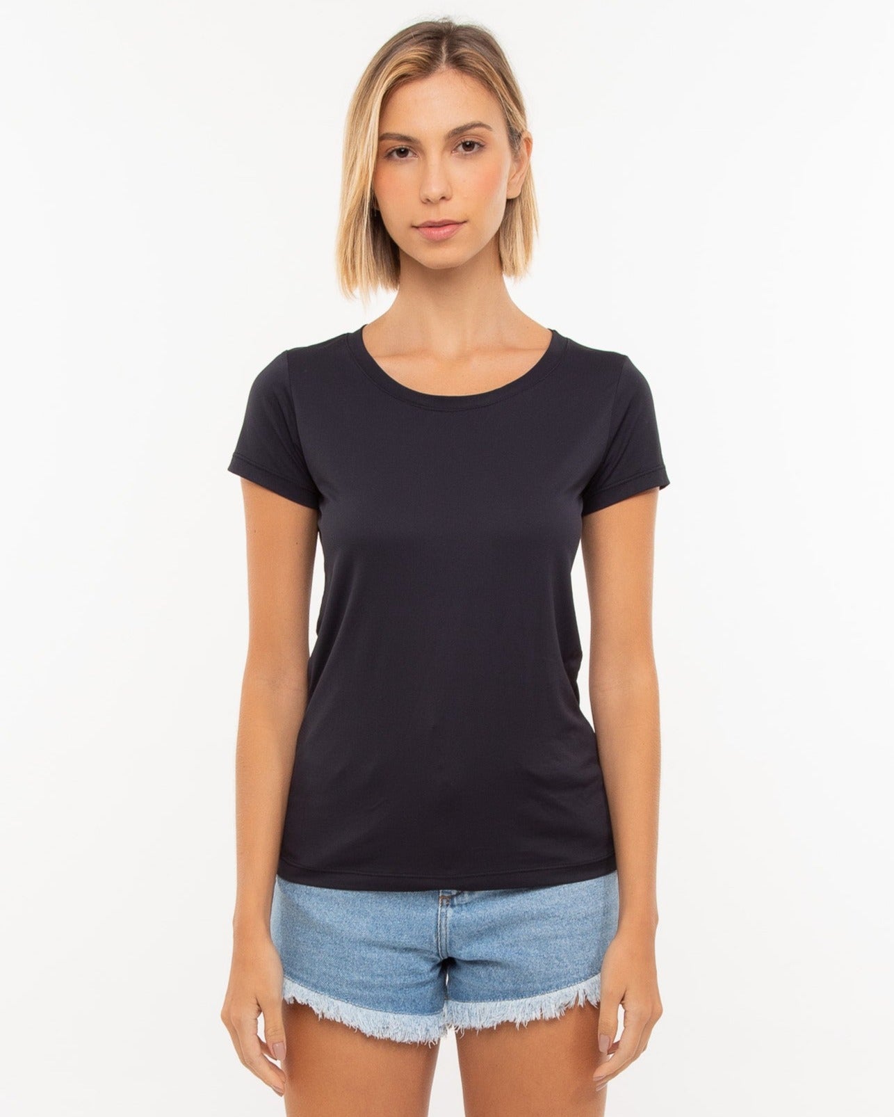 Camiseta Feminina Algodão EGÍPCIO Preta