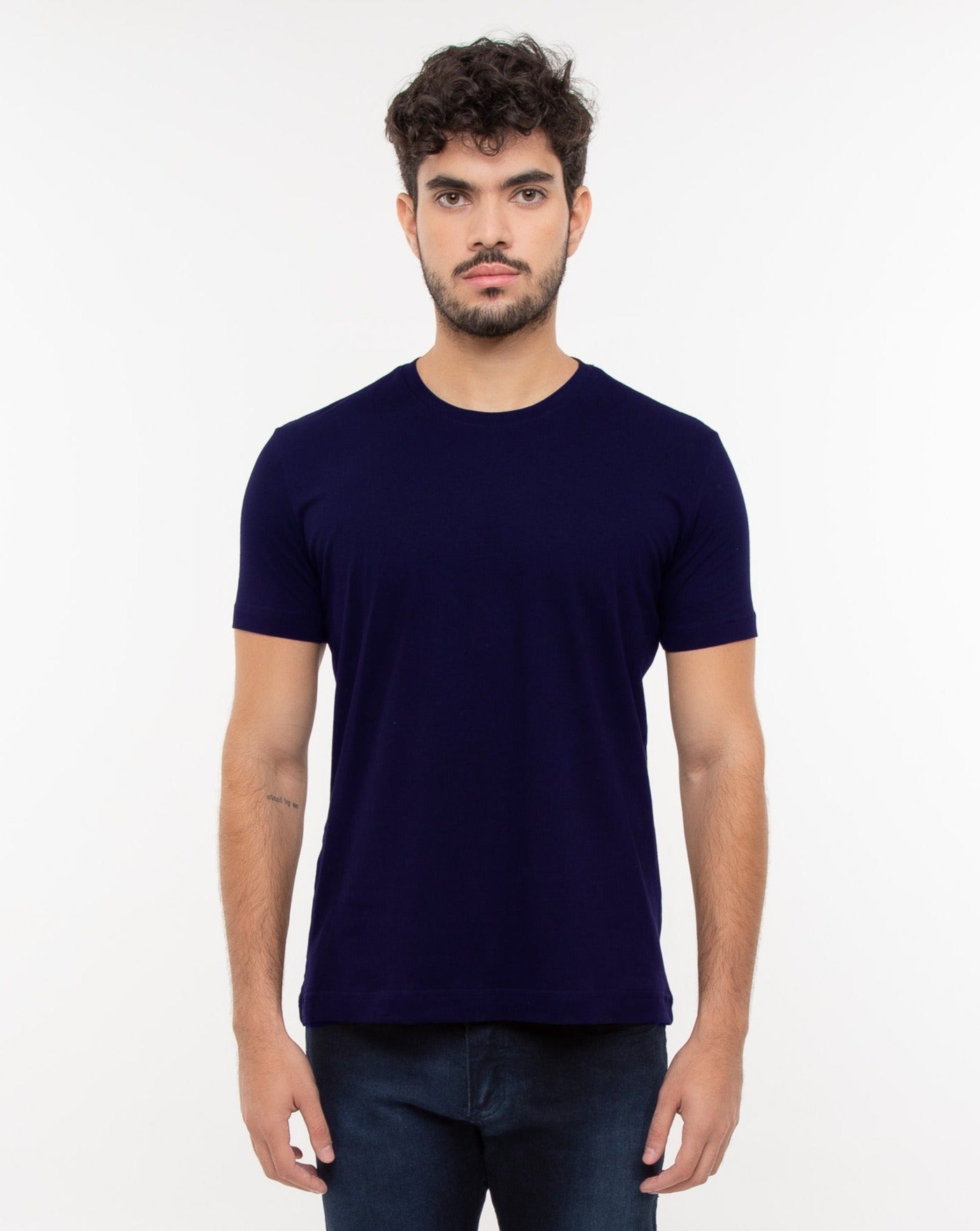 Camiseta Masculina Algodão EGÍPCIO Azul Marinho