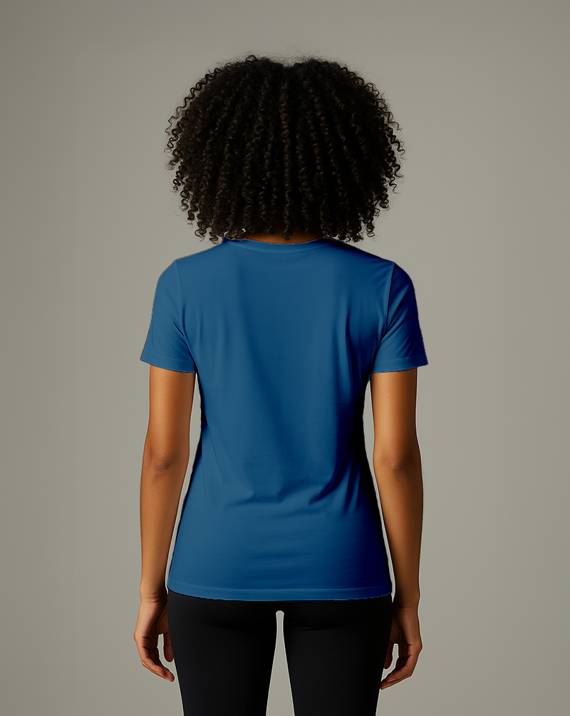 Camiseta fem DRY POLIAMIDA Azul Petroleo