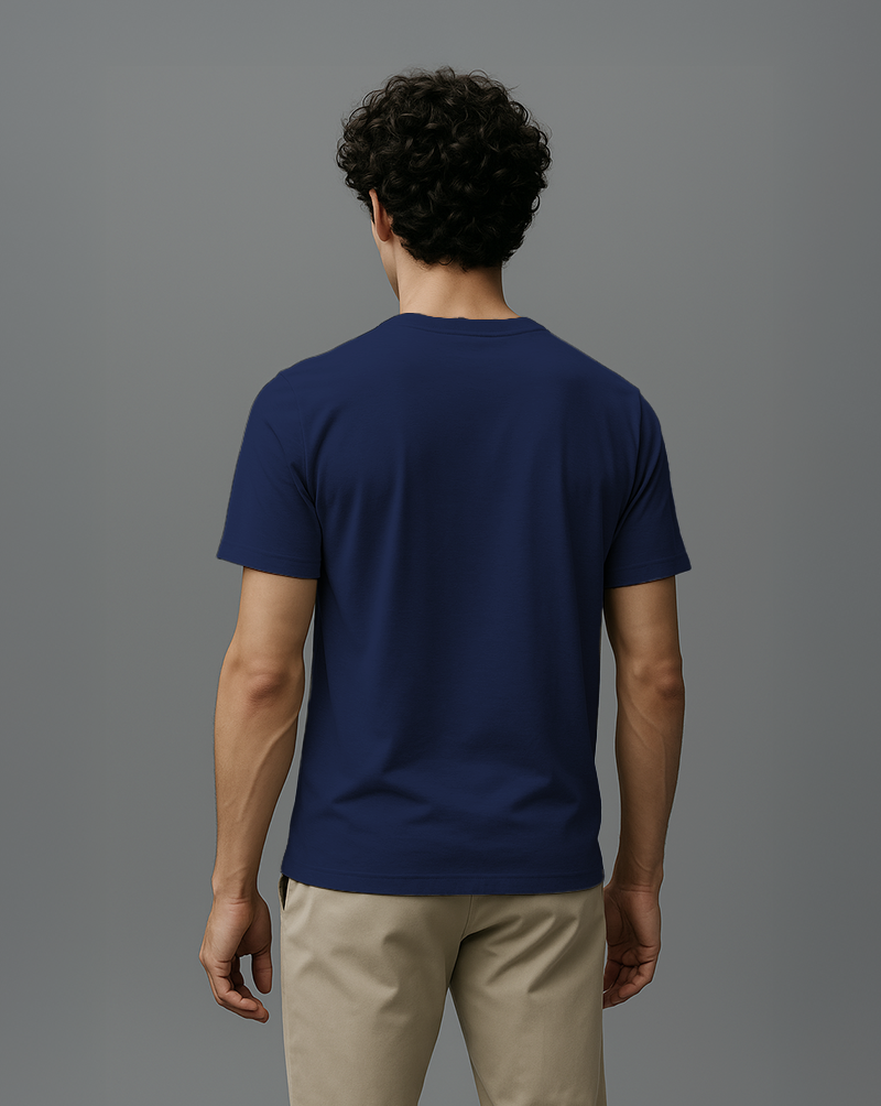 Camiseta Masculina Algodão EGÍPCIO Azul Marinho