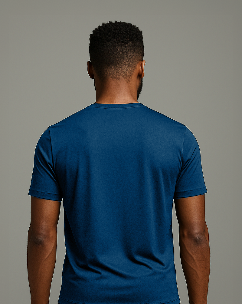 Camiseta masc DRY POLIAMIDA Azul Petroleo