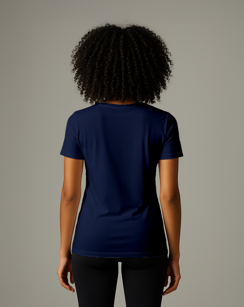 Camiseta fem DRY POLIAMIDA Azul Marinho