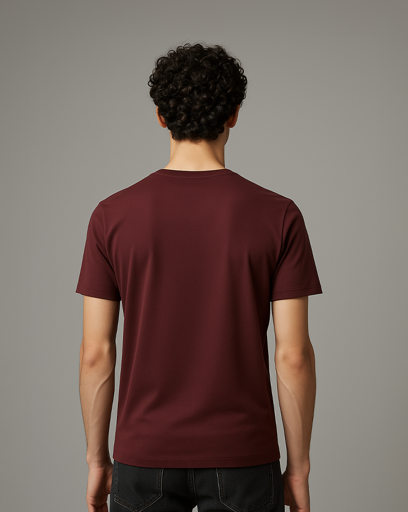 Camiseta Masculina Algodão EGÍPCIO Bordô