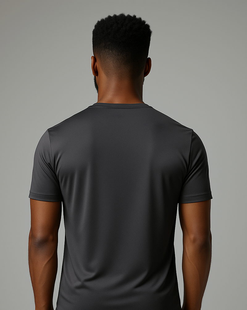 Camiseta masc DRY POLIAMIDA Cinza Chumbo