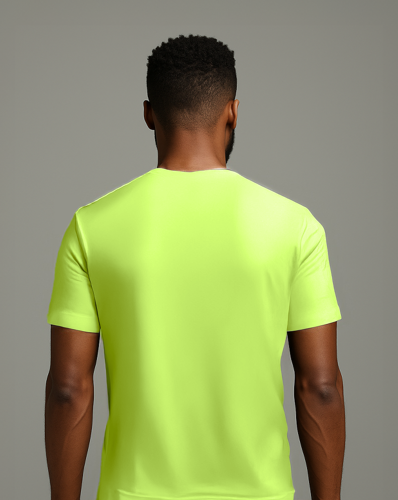 Camiseta masc DRY POLIAMIDA Verde Neon