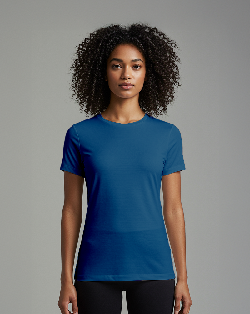 Camiseta fem DRY POLIAMIDA Azul Petroleo
