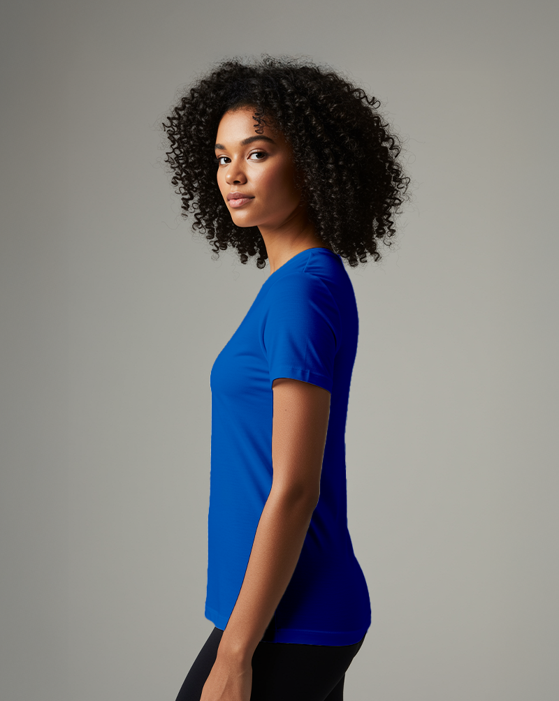 Camiseta fem DRY POLIAMIDA Azul Royal