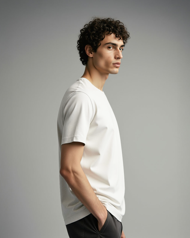 Camiseta Masculina Algodão EGÍPCIO Branca