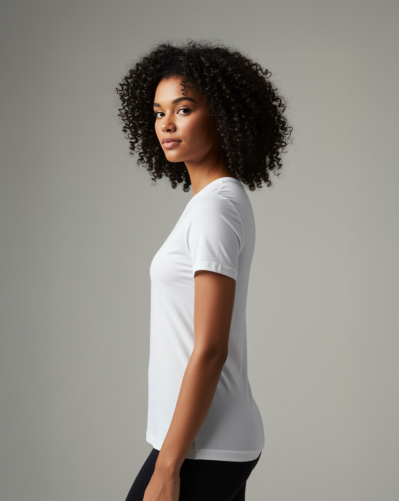 Camiseta fem DRY POLIAMIDA branca