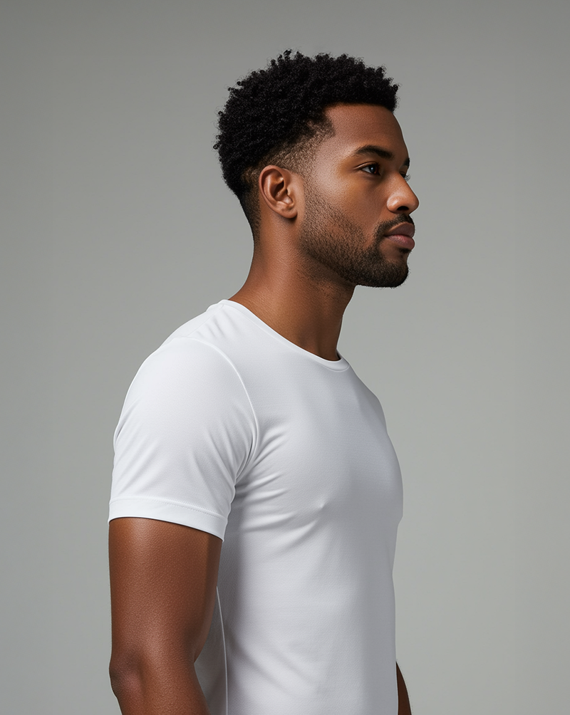 Camiseta masc DRY POLIAMIDA Branca