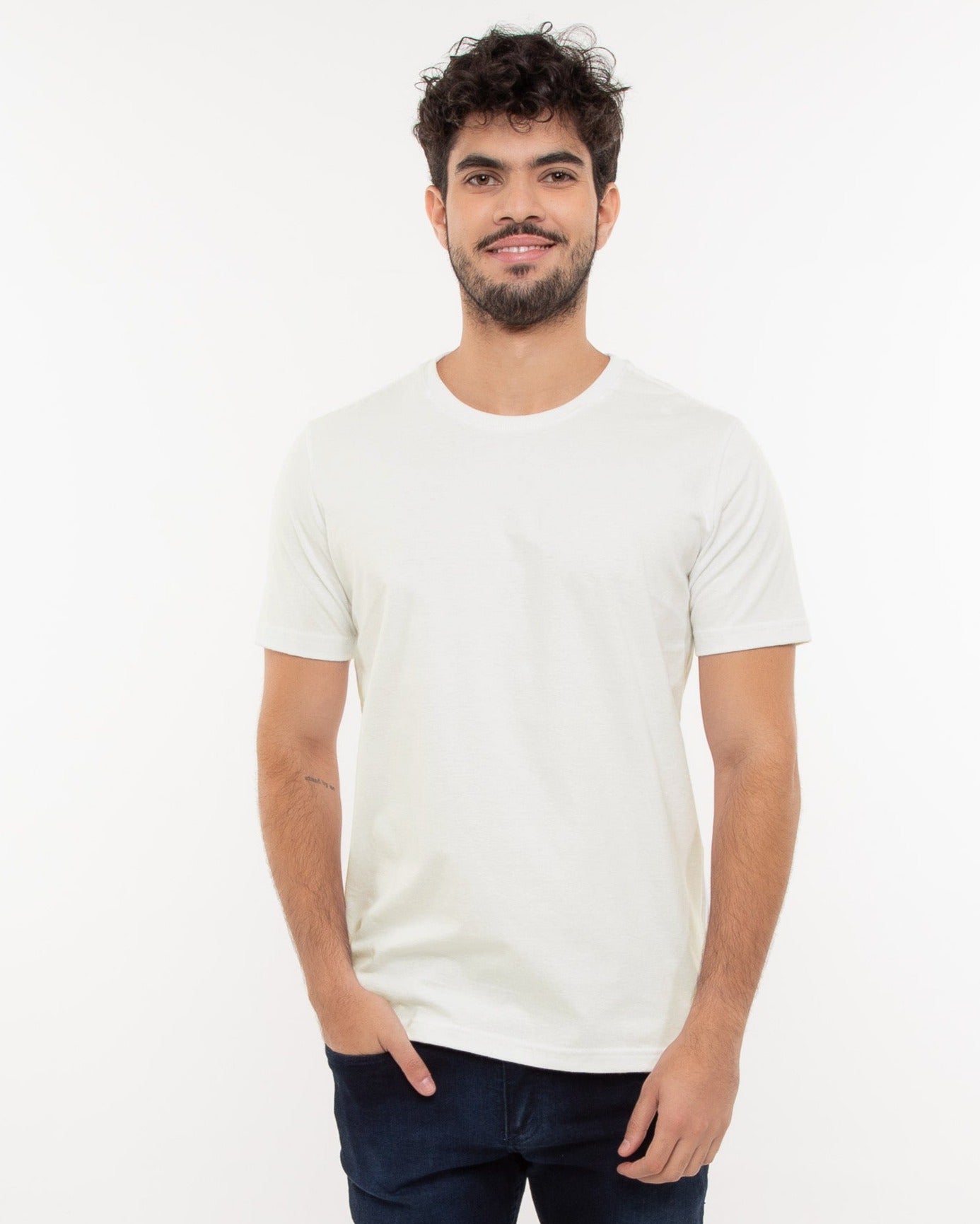 Camiseta Masculina Algodão EGÍPCIO Off White