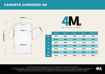 Camiseta masc OVERSIZED ALGODÃO CERAMIC off white