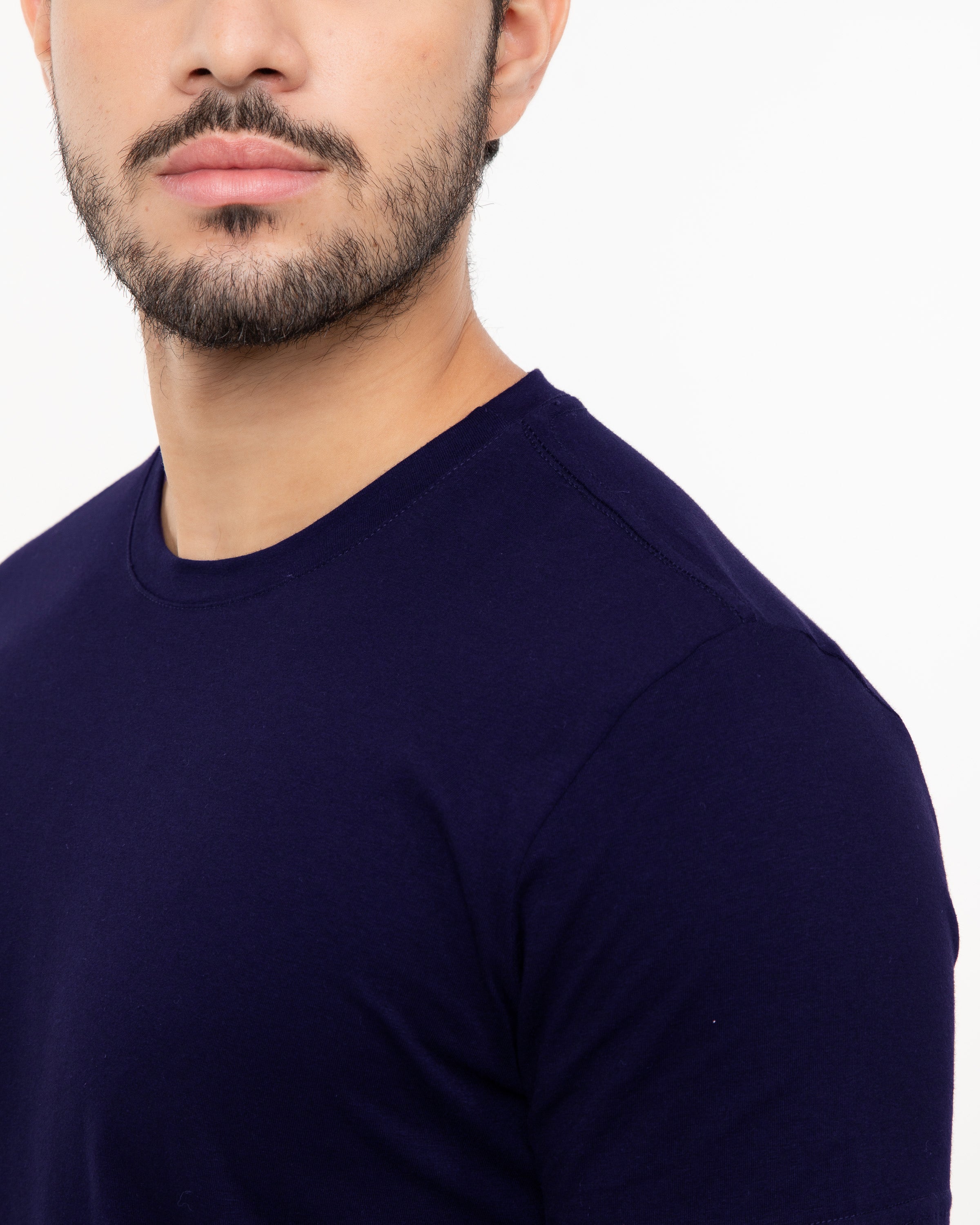 Camiseta Masculina Algodão EGÍPCIO Azul Marinho