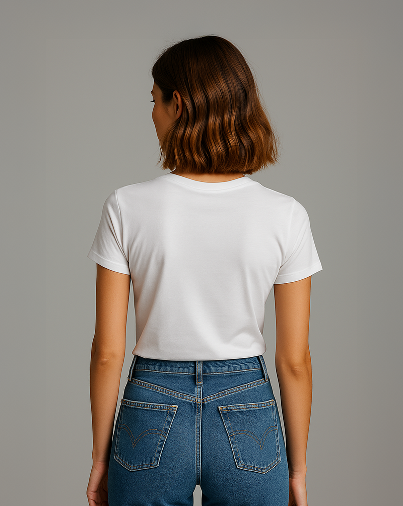 Camiseta Feminina Algodão EGÍPCIO Branca