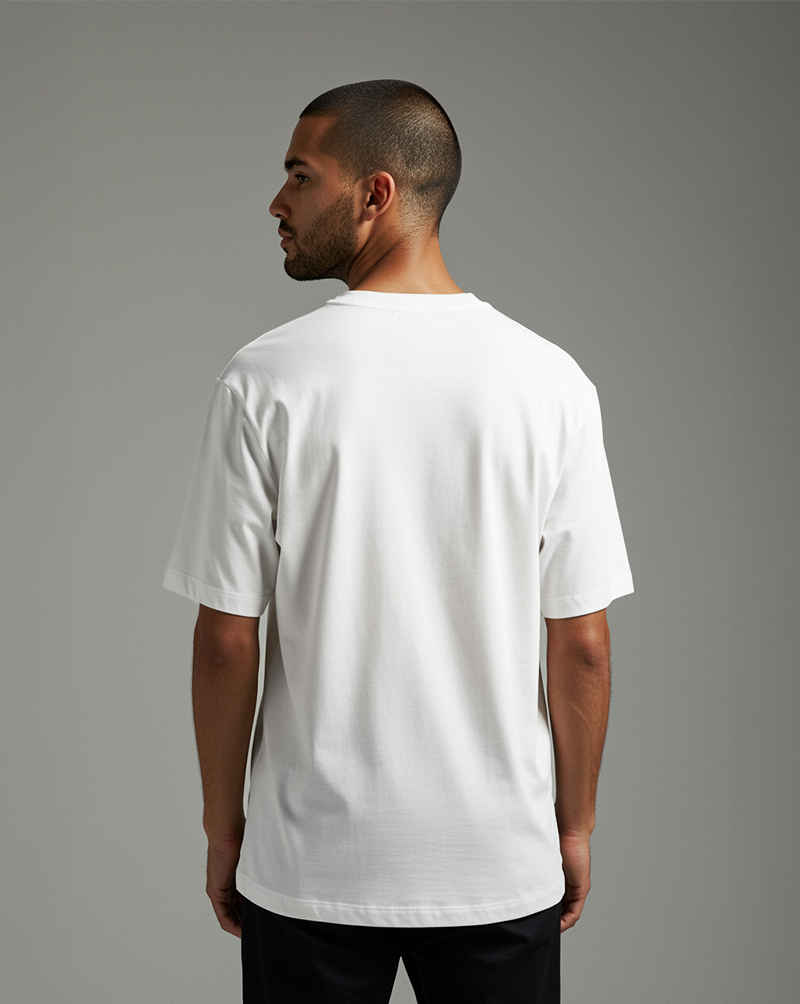 Camiseta masc OVERSIZED ALGODÃO CERAMIC Branca