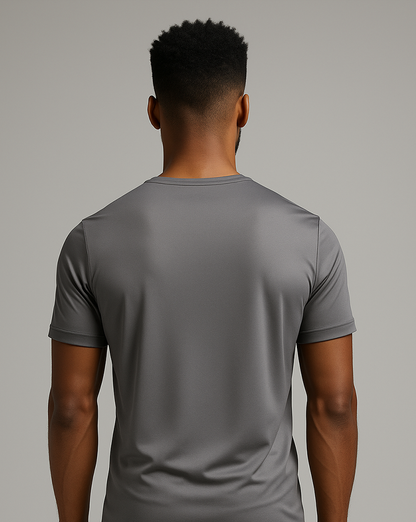 Camiseta masc DRY POLIAMIDA Cinza Claro