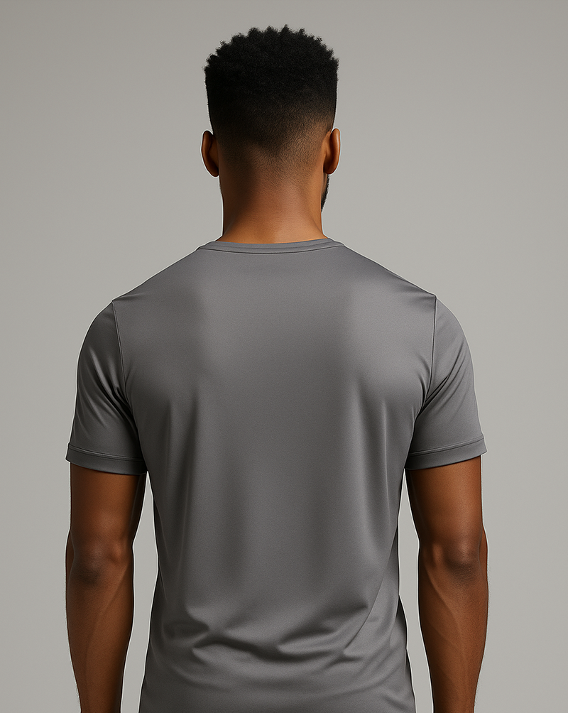 Camiseta masc DRY POLIAMIDA Cinza Claro