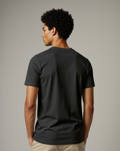 Camiseta Masculina Algodão PENTEADO Cinza