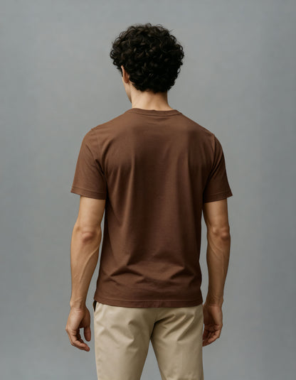 Camiseta Masculina Algodão EGÍPCIO Marrom