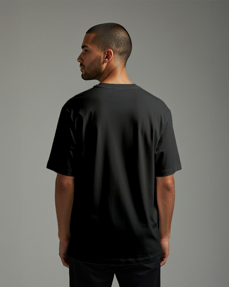 Camiseta masc OVERSIZED ALGODÃO CERAMIC preta