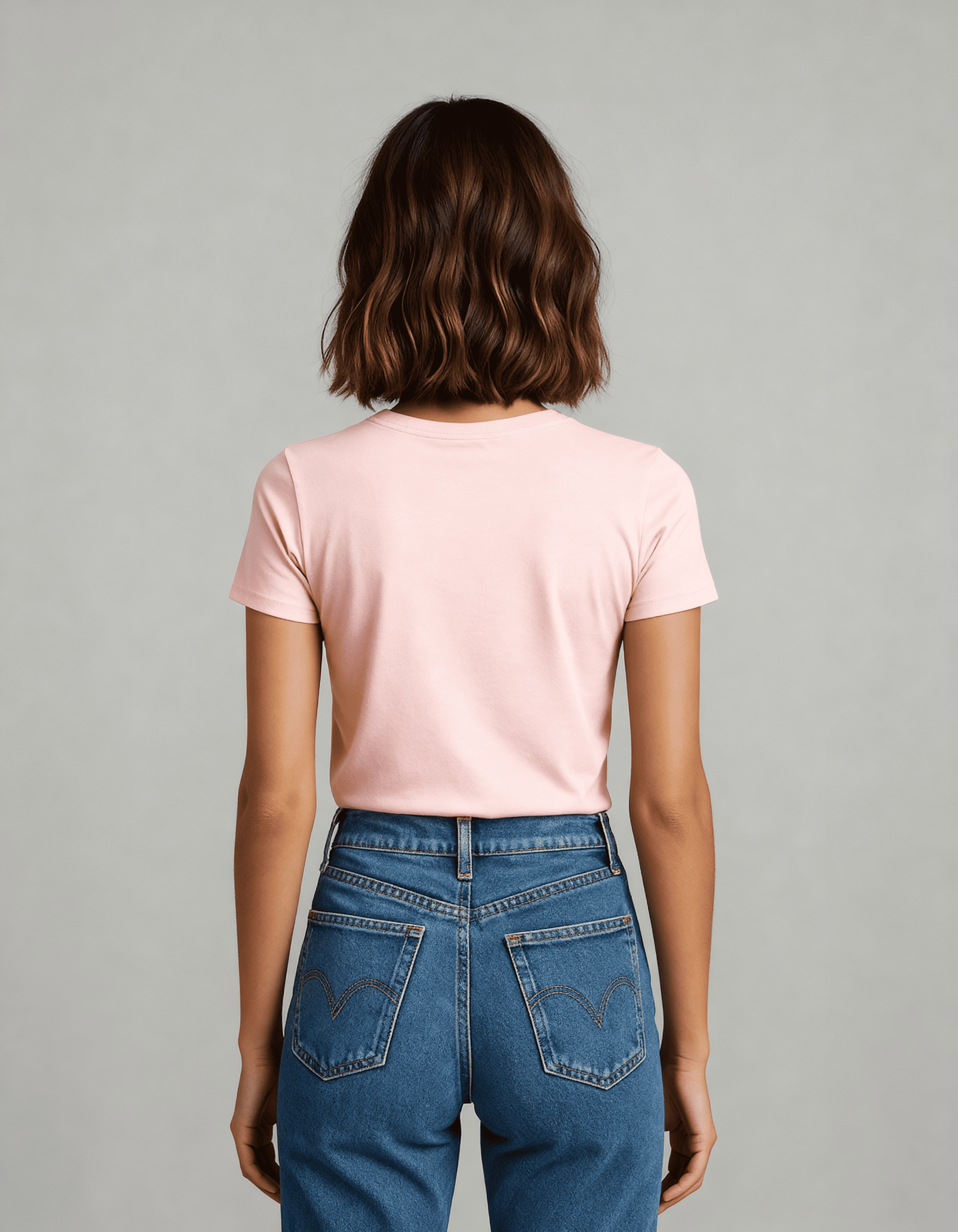 Camiseta Feminina Algodão EGÍPCIO Rosa Claro