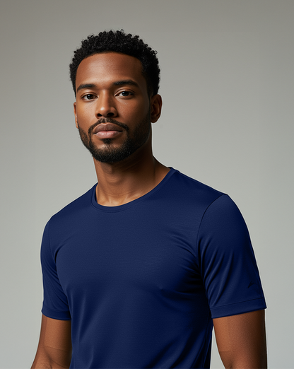 Camiseta masc DRY POLIAMIDA Azul Marinho