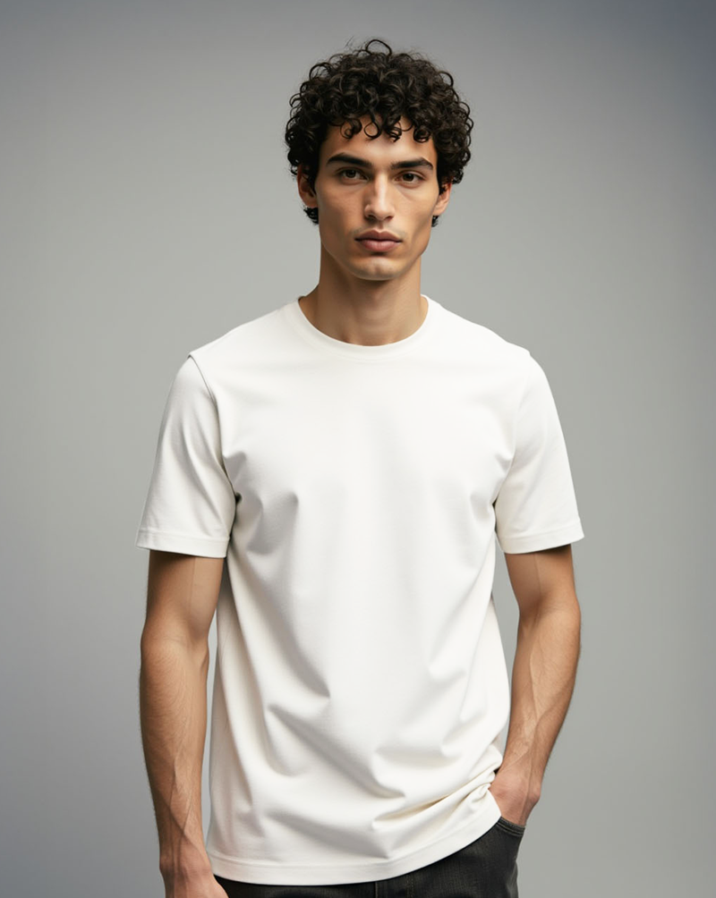 Camiseta Masculina Algodão EGÍPCIO Branca