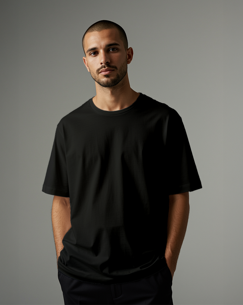 Camiseta masc OVERSIZED ALGODÃO CERAMIC preta
