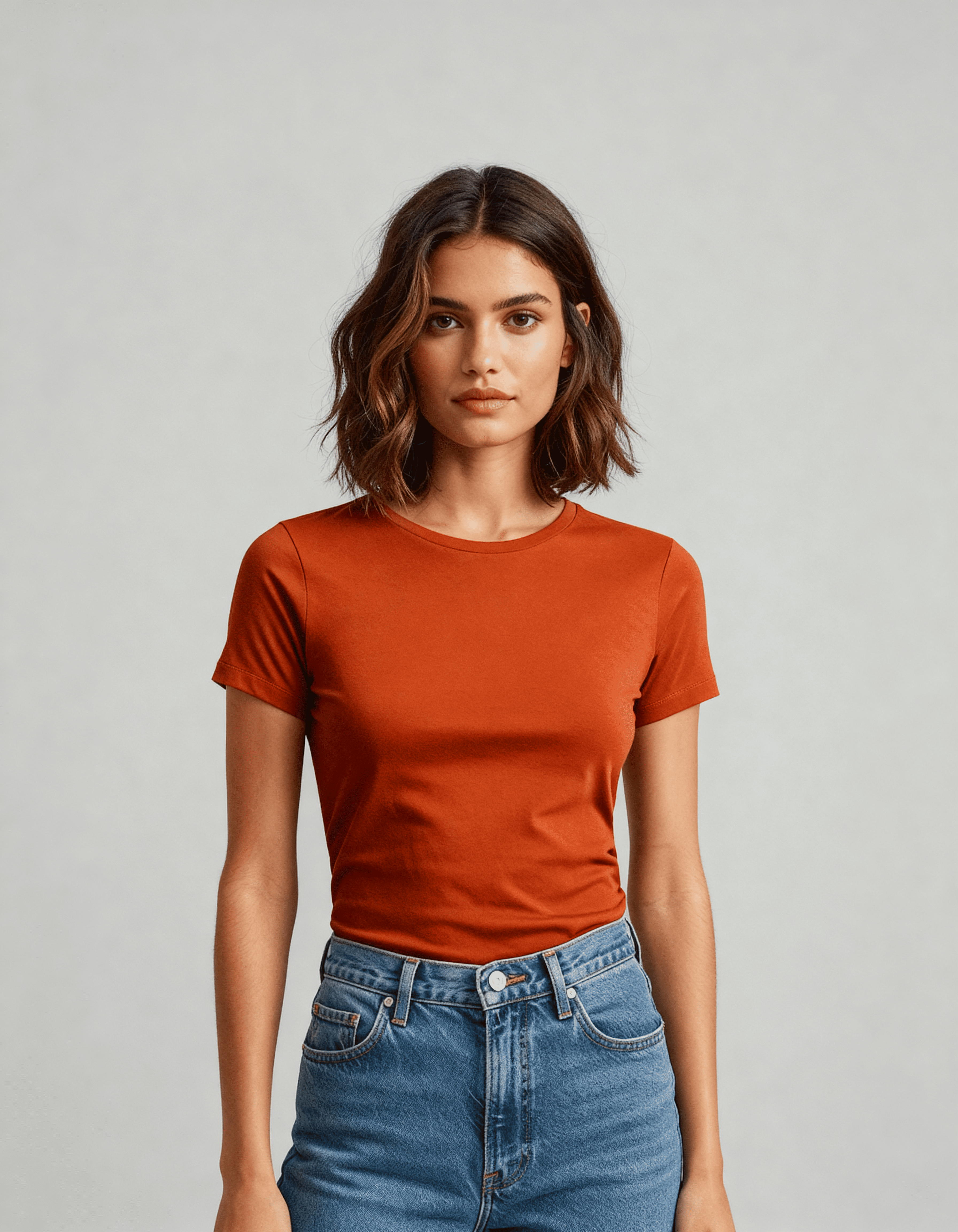 Camiseta Feminina Algodão EGÍPCIO Terra Cota