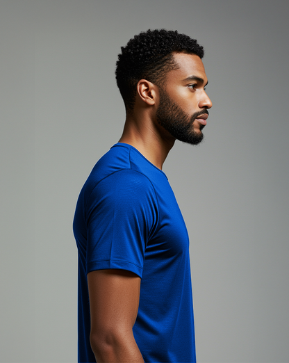 Camiseta masc DRY POLIAMIDA Azul Royal