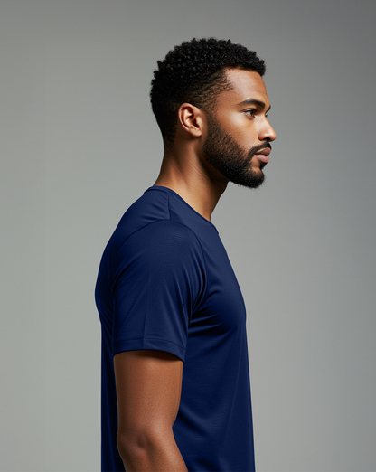 Camiseta masc DRY POLIAMIDA Azul Marinho
