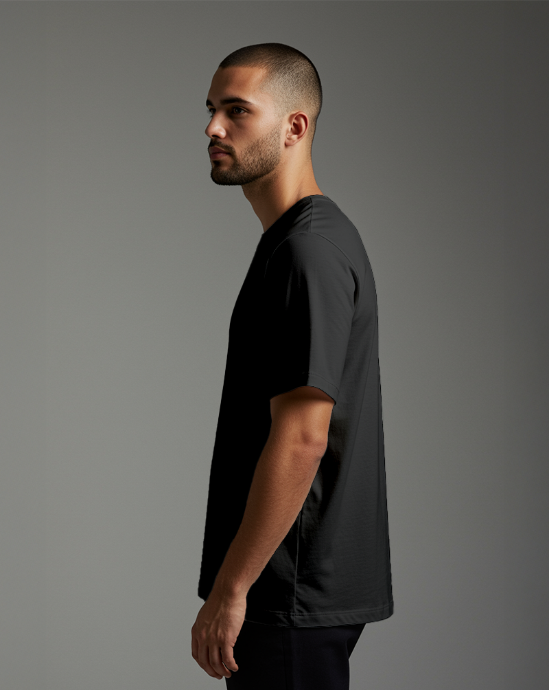 Camiseta masc OVERSIZED ALGODÃO CERAMIC preta